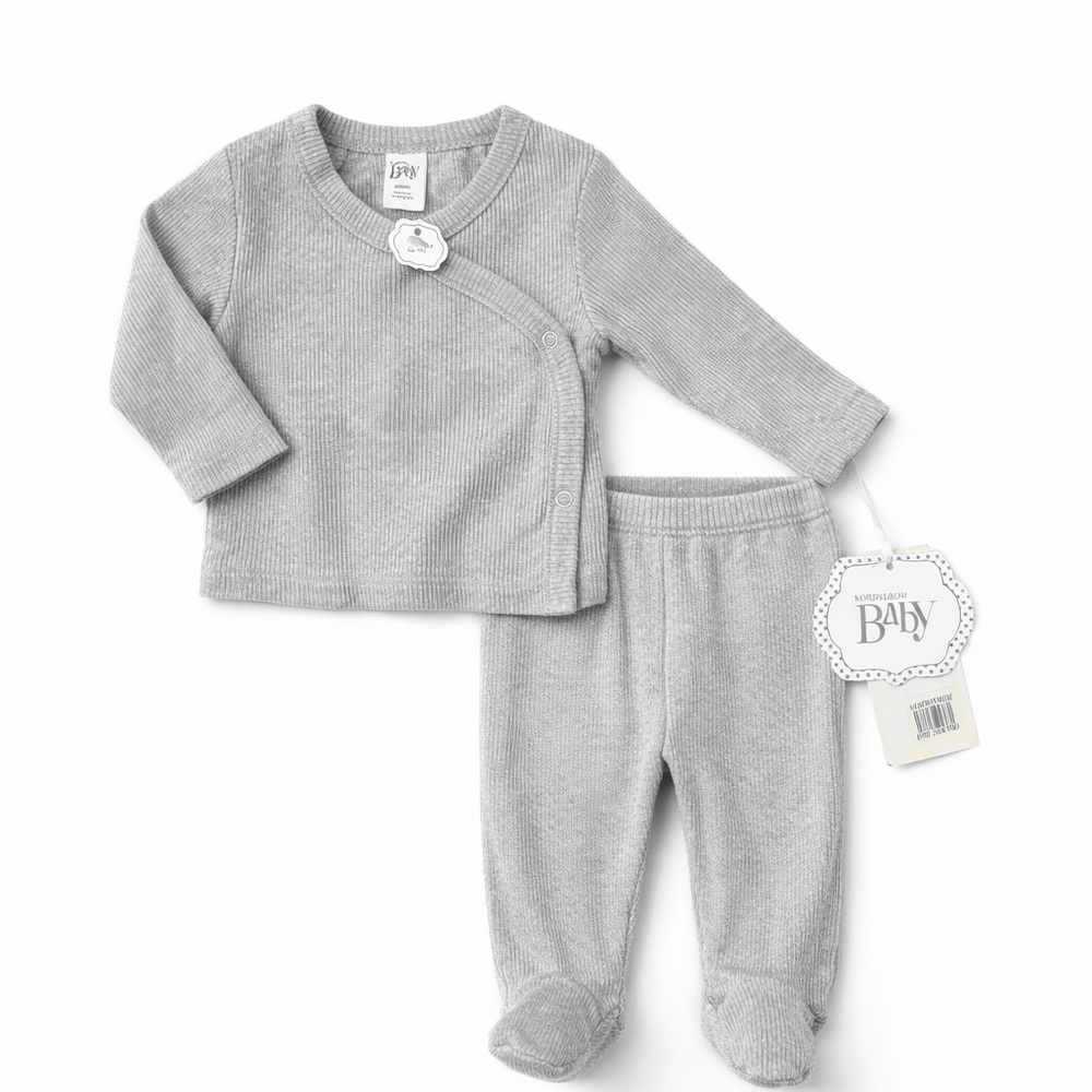 Nordstrom Soft Gray Kids Pajama Set